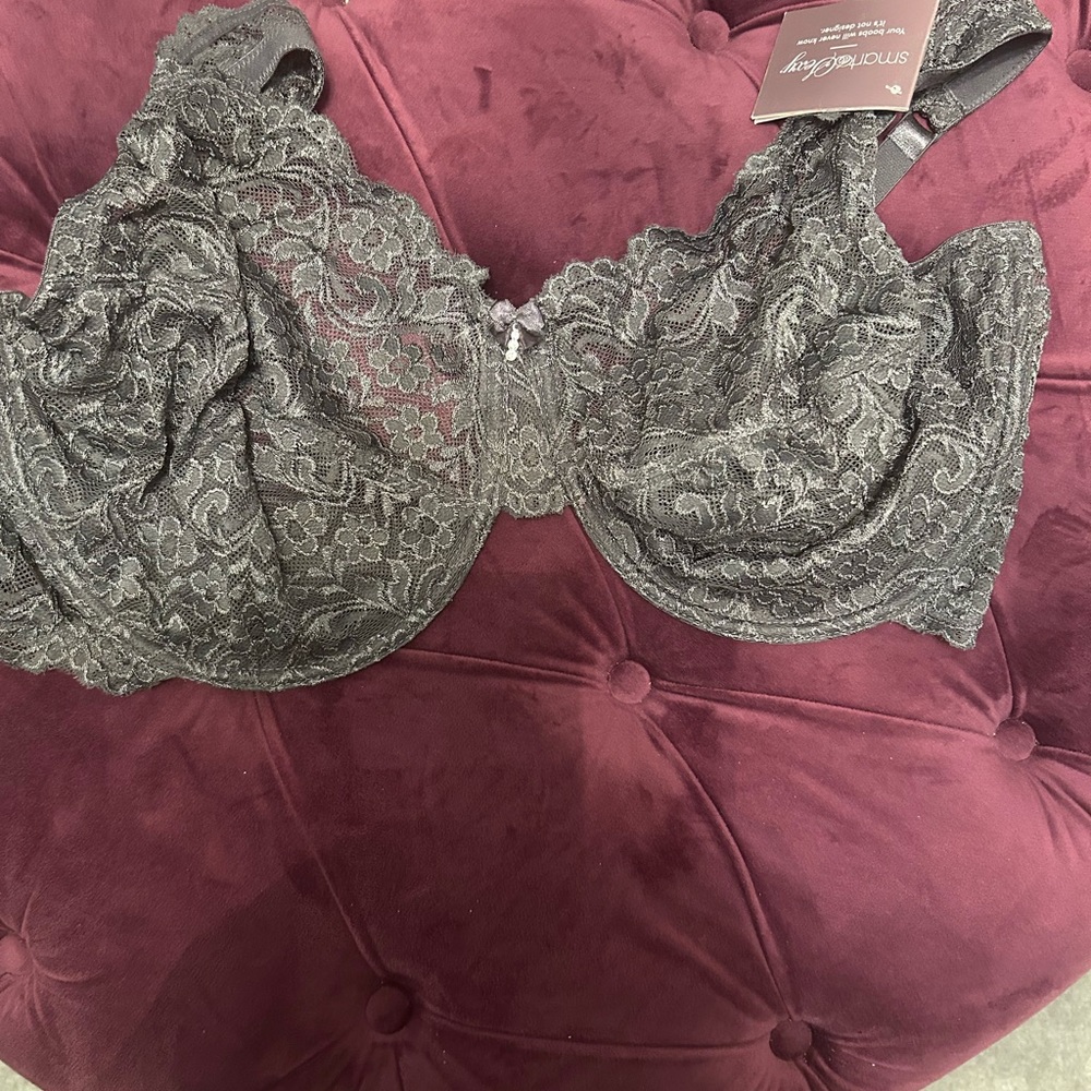 smart & sexy Gray Lace Underwire Bra